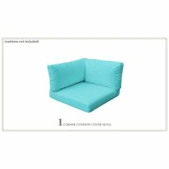 Flash Sale β TK Classics Covers For Corner Chair Cushions 4 Inches Thick Tangerine π