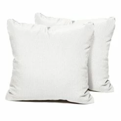 Coupon 🛒 TK Classics Sail White Outdoor Throw Pillows Square Set Of 2 💯