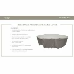 Best Pirce 👍 TK Classics Oasis/Fairmont/Cape Cod/Venice/Napa Rectangle Dining Table Set Protective Cover, In Grey ✨