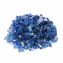 Deals 😍 TK Classics Cobalt Blue 1/2" Reflective Fireglass - 10 Lb Bag ⌛