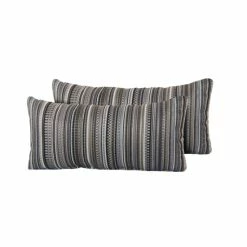 Cheap 🔔 TK Classics Black Stripe Outdoor Throw Pillows Rectangle Set Of 2 👍