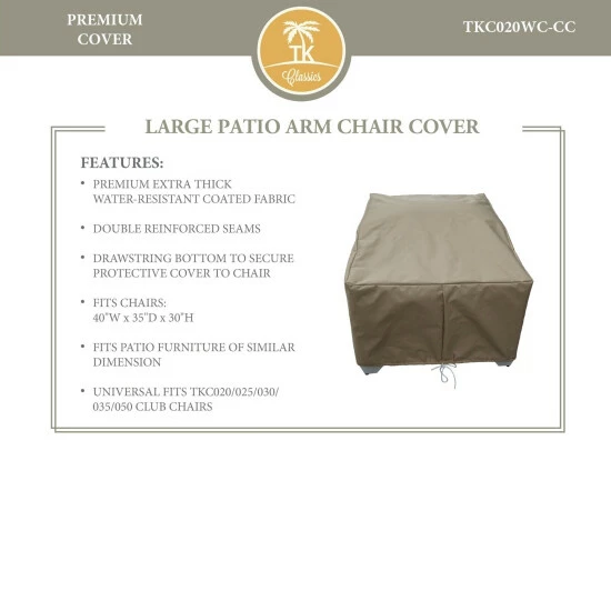 Best deal π TK Classics Barbados/Florence/Miami/Fairmont/Cape Cod/Venice/Manhattan/Laguna Club Chair Protective Cover Grey β 3 Best deal π TK Classics Barbados/Florence/Miami/Fairmont/Cape Cod/Venice/Manhattan/Laguna Club Chair Protective Cover Grey β