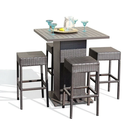 Cheap ✨ TK Classics Napa Pub Table Set With Backless Barstools 5 Piece Outdoor Wicker Patio Furniture ⌛ 3 Cheap ✨ TK Classics Napa Pub Table Set With Backless Barstools 5 Piece Outdoor Wicker Patio Furniture ⌛