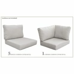 Outlet 👍 TK Classics High Back Cover Set For FAIRMONT-09b Grey 💯 -TK Classics store unnamed file 4090