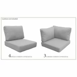 Cheapest 🛒 TK Classics High Back Cover Set For VENICE-08i Grey ✨ -TK Classics store unnamed file 4509