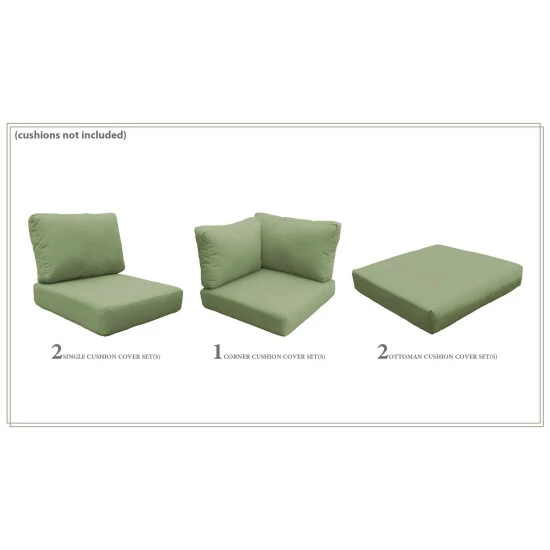 Discount ๐งจ TK Classics High Back Cover Set For FLORENCE-06f Cilantro ๐ 7 Discount ๐งจ TK Classics High Back Cover Set For FLORENCE-06f Cilantro ๐ - Image 5