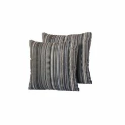 Outlet 👏 TK Classics Black Stripe Outdoor Throw Pillows Square Set Of 2 👍