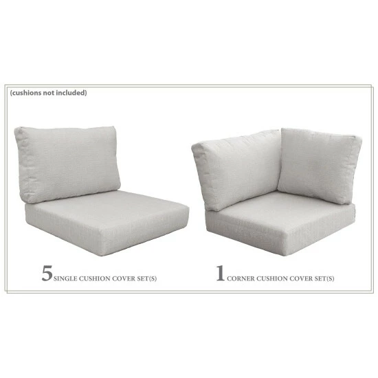 Best Pirce ⭐ TK Classics High Back Cover Set For BARBADOS-09b Ash ✨ 5 Best Pirce ⭐ TK Classics High Back Cover Set For BARBADOS-09b Ash ✨ - Image 3