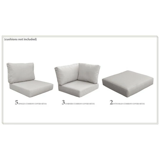 Best Sale 😉 TK Classics High Back Cover Set For BARBADOS-12c Beige 😉 5 Best Sale 😉 TK Classics High Back Cover Set For BARBADOS-12c Beige 😉 - Image 3