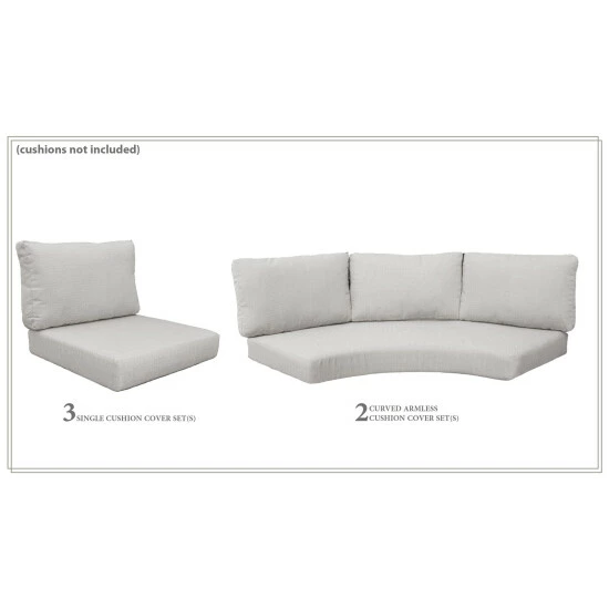 Best deal 𧨠TK Classics High Back Cover Set For FAIRMONT-08i Grey π 6 Best deal 𧨠TK Classics High Back Cover Set For FAIRMONT-08i Grey π - Image 4