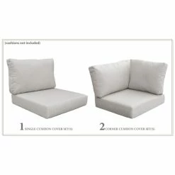 Hot Sale 😀 TK Classics High Back Cover Set For BARBADOS-03c Grey 😀 -TK Classics store unnamed file 5617