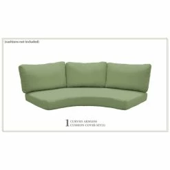 Best Sale 🎁 TK Classics 6 Inch Cushion Cover For High-Back Curved Armless Sofa Cilantro 🛒 -TK Classics store unnamed file 571