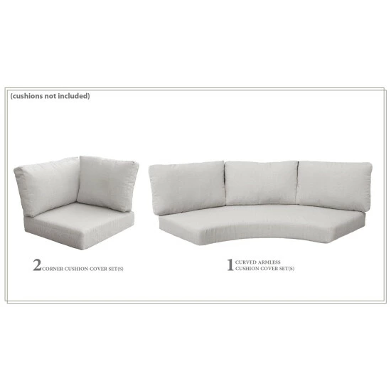 Cheap π TK Classics High Back Cover Set For FLORENCE-04f Grey π 5 Cheap π TK Classics High Back Cover Set For FLORENCE-04f Grey π - Image 3