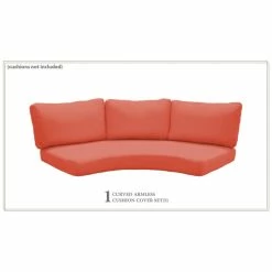 Best Sale 🎁 TK Classics 6 Inch Cushion Cover For High-Back Curved Armless Sofa Cilantro 🛒 -TK Classics store unnamed file 573