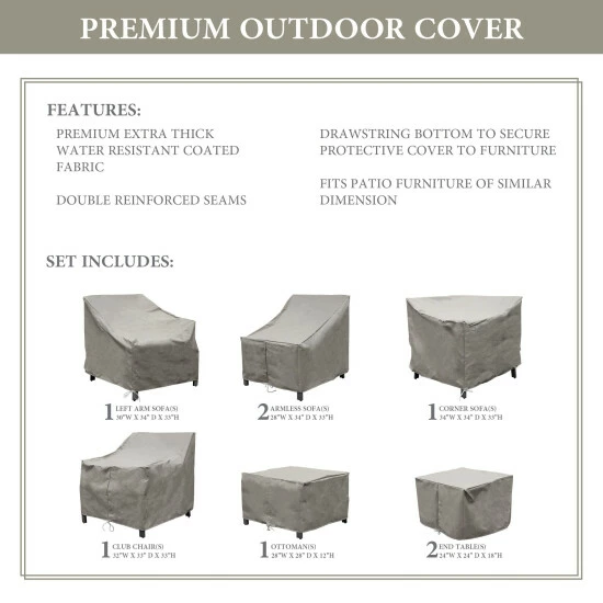 Promo β TK Classics LEXINGTON-08m Protective Cover Set Grey π 5 Promo β TK Classics LEXINGTON-08m Protective Cover Set Grey π - Image 3