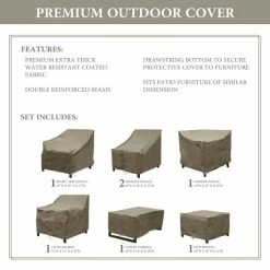 Wholesale 😀 TK Classics LEXINGTON-07f Protective Cover Set Beige 🎉