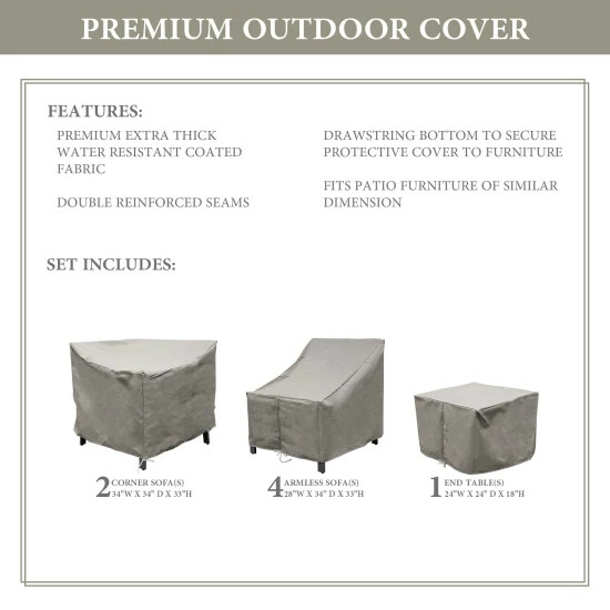 Outlet π TK Classics LEXINGTON-07c Protective Cover Set Grey 𧨠5 Outlet π TK Classics LEXINGTON-07c Protective Cover Set Grey 𧨠- Image 3