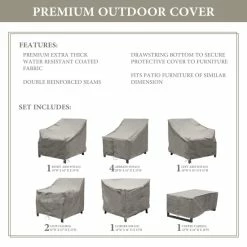 Coupon 🎉 TK Classics LEXINGTON-10a Protective Cover Set Grey 👏 -TK Classics store unnamed file 6721