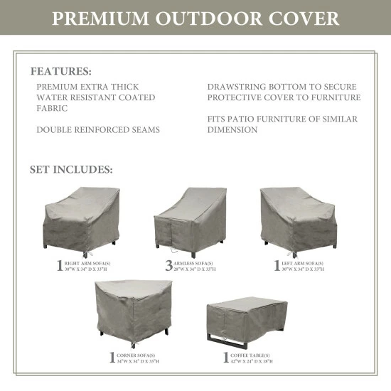 New π₯° TK Classics LEXINGTON-07b Protective Cover Set Grey β 5 New π₯° TK Classics LEXINGTON-07b Protective Cover Set Grey β - Image 3