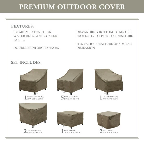 New π TK Classics LEXINGTON-12g Protective Cover Set Beige π 3 New π TK Classics LEXINGTON-12g Protective Cover Set Beige π