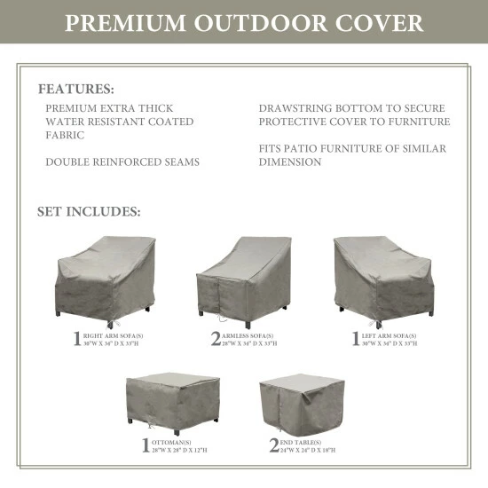 Wholesale β¨ TK Classics LEXINGTON-07a Protective Cover Set Beige π 5 Wholesale β¨ TK Classics LEXINGTON-07a Protective Cover Set Beige π - Image 3