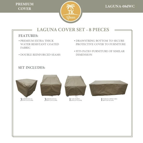 New π₯ TK Classics LAGUNA-08d Protective Cover Set π₯ 3 New π₯ TK Classics LAGUNA-08d Protective Cover Set π₯