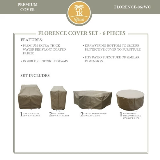 Promo π TK Classics FLORENCE-06c Protective Cover Set Grey π 3 Promo π TK Classics FLORENCE-06c Protective Cover Set Grey π