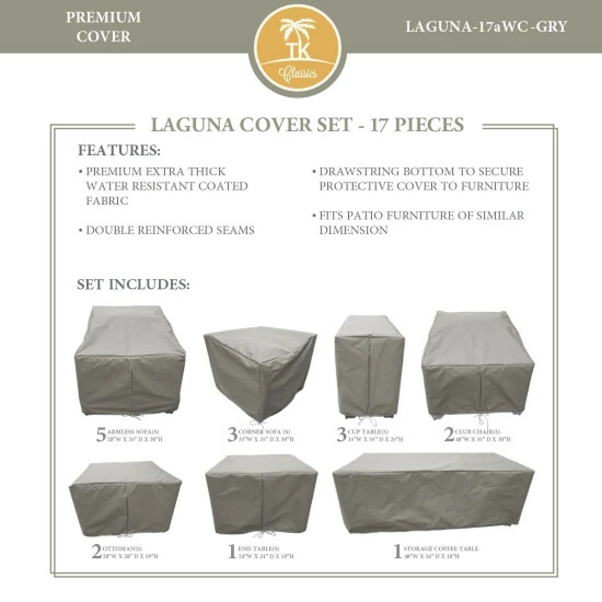 Discount π TK Classics LAGUNA-17a Protective Cover Set Beige π 6 Discount π TK Classics LAGUNA-17a Protective Cover Set Beige π - Image 4