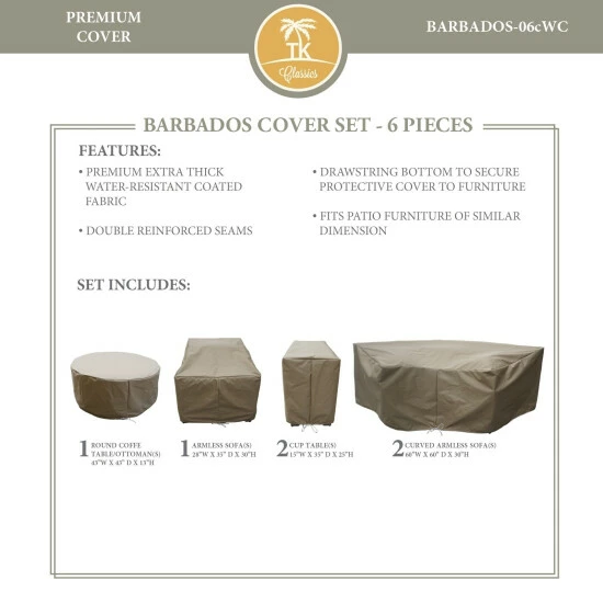 Flash Sale β€οΈ TK Classics BARBADOS-06c Protective Cover Set Grey π 3 Flash Sale β€οΈ TK Classics BARBADOS-06c Protective Cover Set Grey π