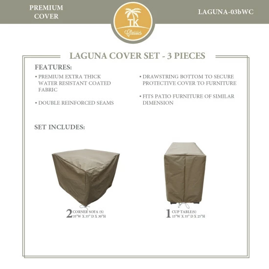 Deals π TK Classics LAGUNA-03b Protective Cover Set π 3 Deals π TK Classics LAGUNA-03b Protective Cover Set π