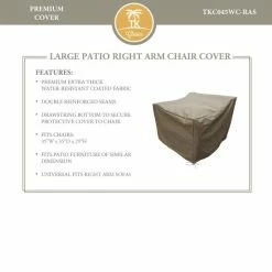 Hot Sale ⌛ TK Classics Fairmont Right Arm Sofa Protective Cover Grey 🔥