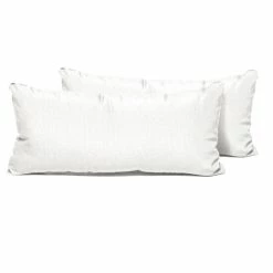 Best Pirce 🥰 TK Classics Sail White Outdoor Throw Pillows Rectangle Set Of 2 🔥