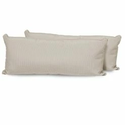 Budget 😀 TK Classics Beige Outdoor Throw Pillows Rectangle Set Of 2 🤩